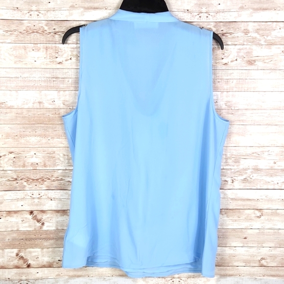 Michael Kors, Women's Light blue sleeveless blouse, Size tag removed. - Picture 4 of 8